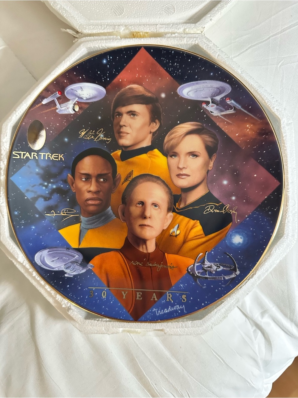 Star Trek 30 Years Commemorative Decorative Plate - Starfleet Security